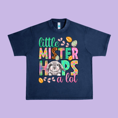 Little Mister Hops A Lot Easter Day Urban Heavy Tee Designed By Howdyjamesfarm