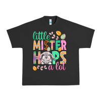 Pigment Black Little mister hops a lot Easter Day Urban Heavy Tee - HowdyJamesFarm