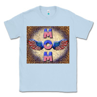 Dusty Blue American mom Classic Tee - TumblerDesignByShophia