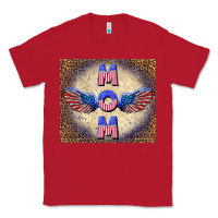 Red American mom Classic Tee - TumblerDesignByShophia