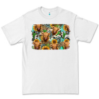 White highland cow western background Premium Tee - Jasminsmagicworld