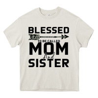 Cream Blessed Mom And Sister Heavy Core Tee - Bettercallsaul