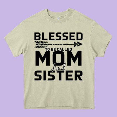 Blessed Mom And Sister Heavy Core Tee Designed By Bettercallsaul