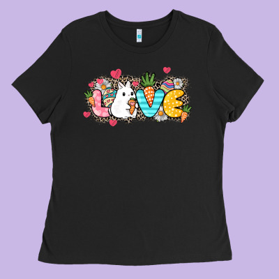 Love Easter Ladies Tee Designed By Nancycooperartshop