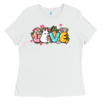 White Love Easter Ladies Tee - NancyCooperArtShop