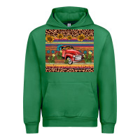 Emerald truck sunflower leopard Urban Hoodie - AdoDesignShop