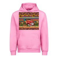 Fuchsia Pink truck sunflower leopard Urban Hoodie - AdoDesignShop