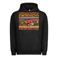 Pigment Black truck sunflower leopard Urban Hoodie - AdoDesignShop
