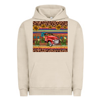 Pigment French Oak truck sunflower leopard Urban Hoodie - AdoDesignShop