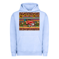 Pigment Grape Ice truck sunflower leopard Urban Hoodie - AdoDesignShop