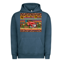 Pigment Midnight Navy truck sunflower leopard Urban Hoodie - AdoDesignShop