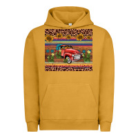 Pigment Peanut Butter truck sunflower leopard Urban Hoodie - AdoDesignShop