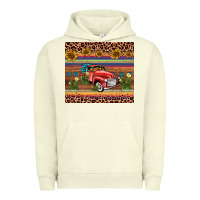 Truck Sunflower Leopard Urban Hoodie | Teevron