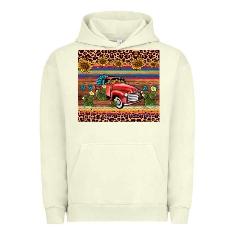 Truck Sunflower Leopard Urban Hoodie by AdoDesignShop | Teevron