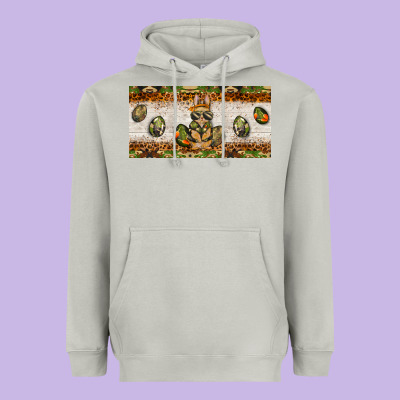 Easter Camouflage Egg Hunter Bunny License Plate Template Heavyweight Hoodie Designed By Barkaloodesign