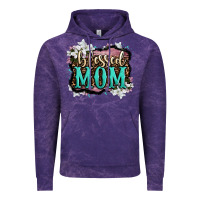 Cloud Purple blessed mom Vintage Hoodie - OliviaCreatesArt