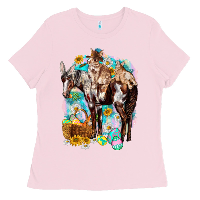 Happy Easter Day Rodeo Ladies Tee by NancyCooperArtShop | Teevron