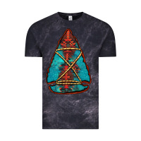 Cloud Black turquoise glitter aztec arrowhead Vintage Tee - Jasminsmagicworld