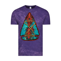 Cloud Purple turquoise glitter aztec arrowhead Vintage Tee - Jasminsmagicworld