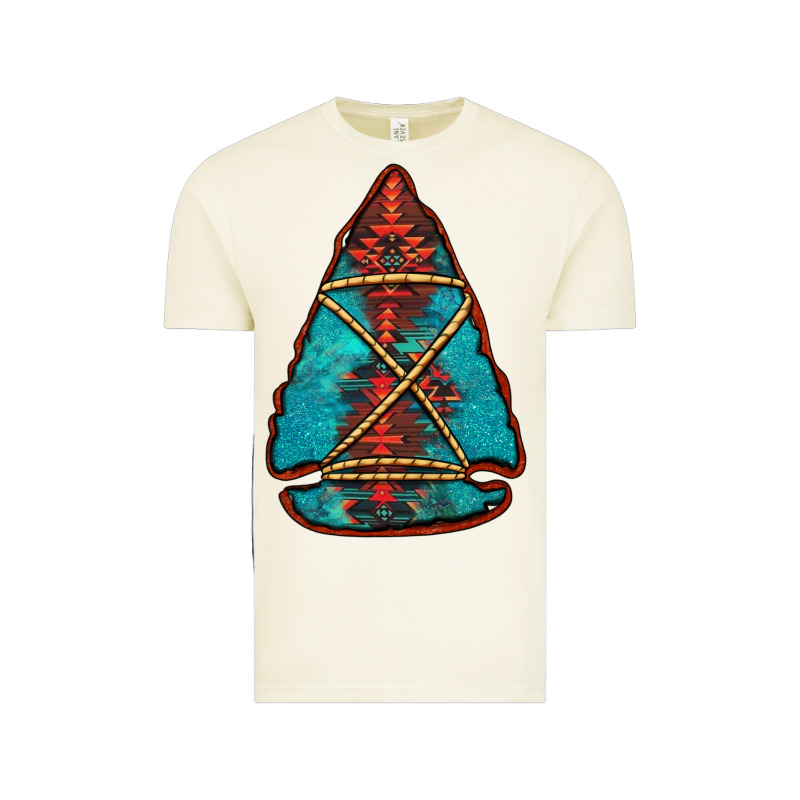 Turquoise Glitter Aztec Arrowhead Vintage Tee by Jasminsmagicworld | Teevron