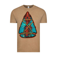 Vintage Coffee turquoise glitter aztec arrowhead Vintage Tee - Jasminsmagicworld