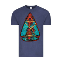 Vintage Denim turquoise glitter aztec arrowhead Vintage Tee - Jasminsmagicworld