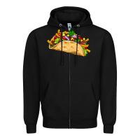 Black mexican taco Zipper Hoodie - Artiststas