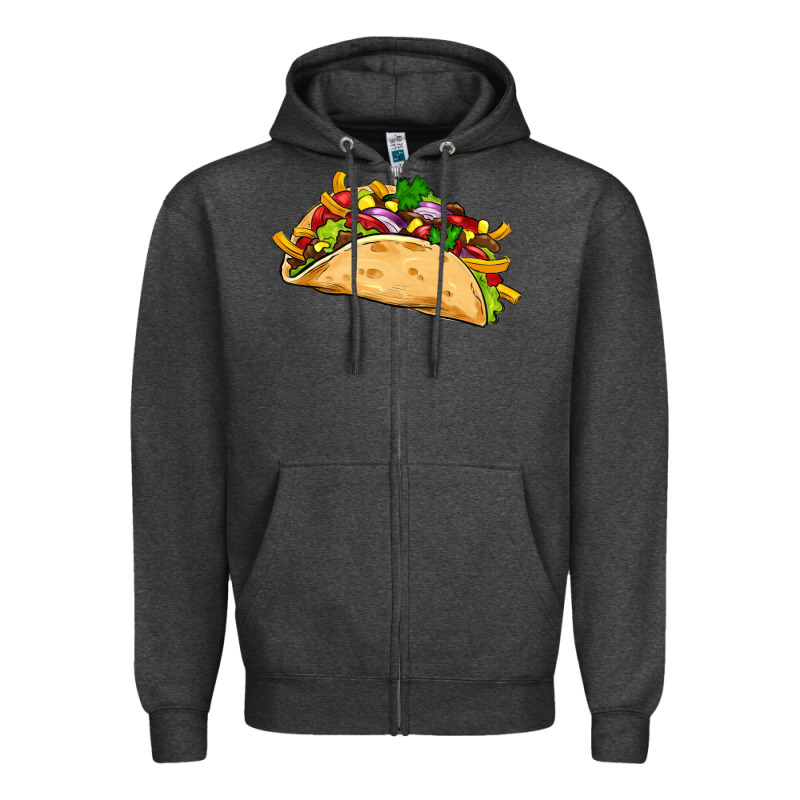 Mexican Taco Zipper Hoodie by Artiststas | Teevron