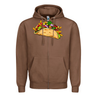 Chestnut mexican taco Zipper Hoodie - Artiststas