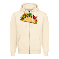 Sandshell mexican taco Zipper Hoodie - Artiststas