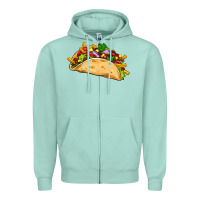 Seafoam mexican taco Zipper Hoodie - Artiststas