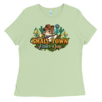 Matcha Small town Easter Day Ladies Tee - NancyCooperArtShop