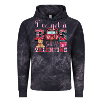 Cloud Black i've got a bus full of valentine Vintage Hoodie - OliviaCreatesArt
