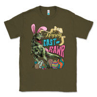 Army Green Happy Easter Day T-Rex Classic Tee - HowdyJamesFarm