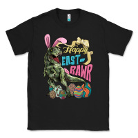 Black Happy Easter Day T-Rex Classic Tee - HowdyJamesFarm