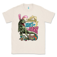 Natural Happy Easter Day T-Rex Classic Tee - HowdyJamesFarm