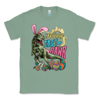 Sage Happy Easter Day T-Rex Classic Tee - HowdyJamesFarm