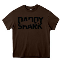 Chocolate Brown Daddy Shark Heavy Core Tee - Bettercallsaul