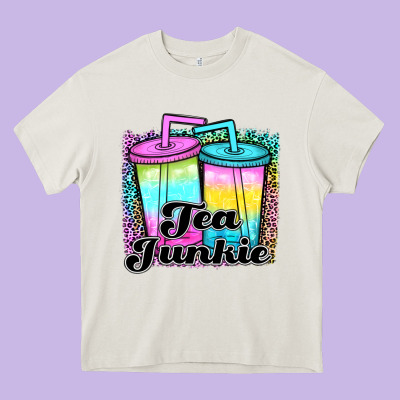 Tea Junkie Heavy Core Tee Designed By Jahusdesignshop