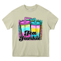 Mossy tea junkie Heavy Core Tee - JahusDesignShop