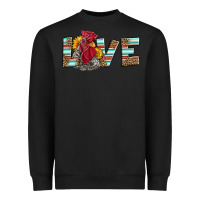 Black love rooster head Heavyweight Sweatshirt - LillyAllenDesigns