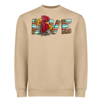 Mushroom love rooster head Heavyweight Sweatshirt - LillyAllenDesigns