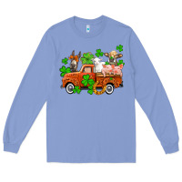 Colony Blue St. Patrick's farm animals and truck Long Sleeve Tee - OliviaCreatesArt