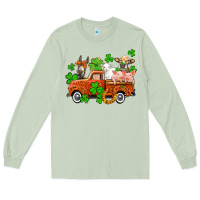 Matcha St. Patrick's farm animals and truck Long Sleeve Tee - OliviaCreatesArt