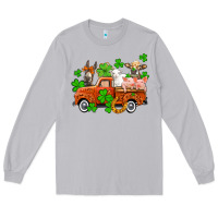 Moon Dust St. Patrick's farm animals and truck Long Sleeve Tee - OliviaCreatesArt