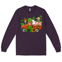 Plum St. Patrick's farm animals and truck Long Sleeve Tee - OliviaCreatesArt