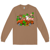 Toasted Coconut St. Patrick's farm animals and truck Long Sleeve Tee - OliviaCreatesArt