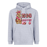 Heather Grey easter pink camouflage egg hunter  bunny Heavyweight Hoodie - BarkalooDesign