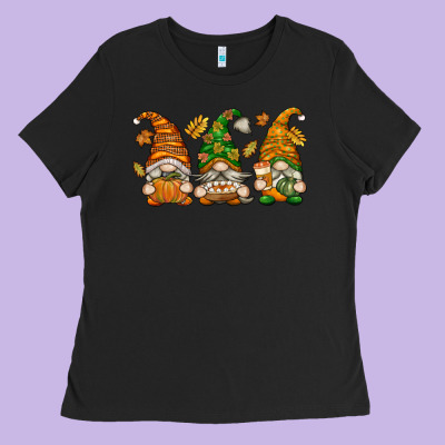 Fall Gnomes Ladies Tee Designed By Texasbilliewilder