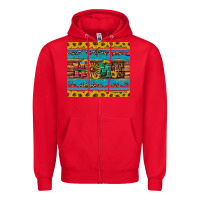 Western Home Wind Wheel Sunflowers Zipper Hoodie | Teevron